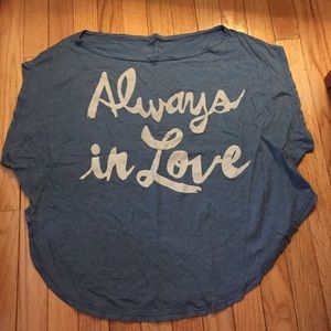 “Always in love” butterfly tee